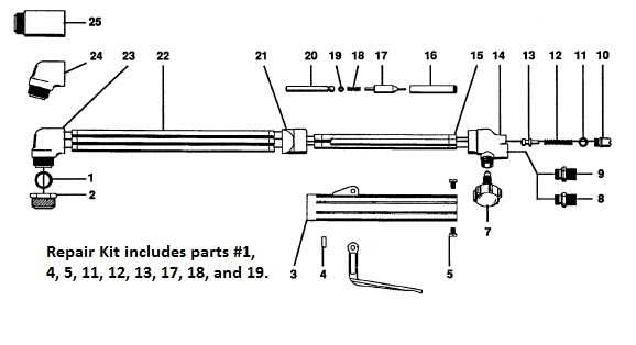 cutting torch parts diagram