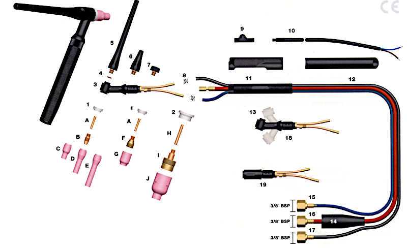 cutting torch parts diagram