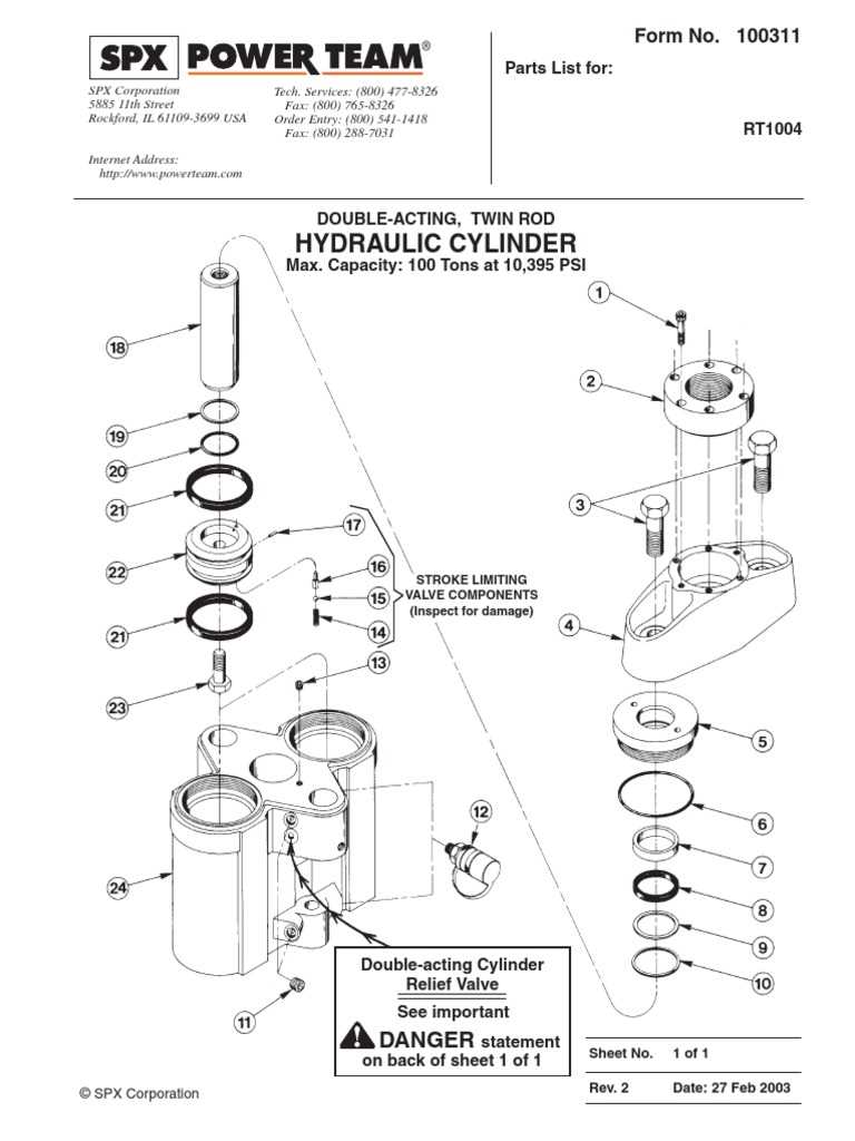 cylinder parts diagram
