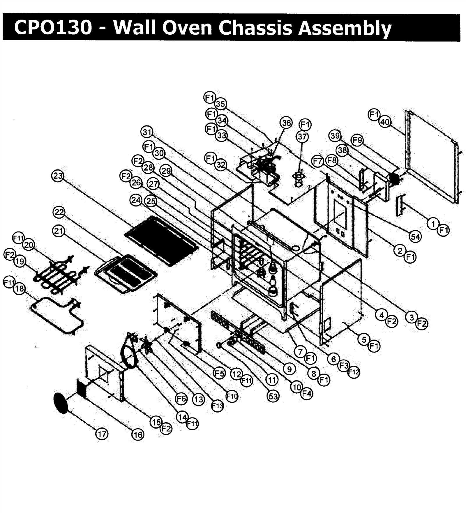 dacor parts diagram