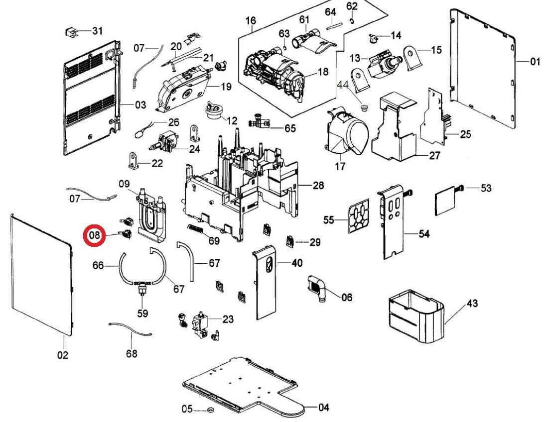 delonghi esam 5500 parts diagram