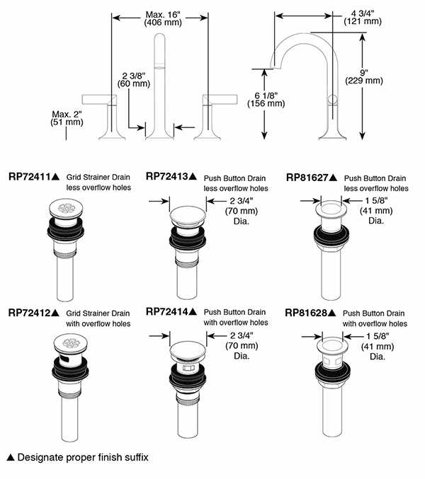 delta bathroom sink faucet parts diagram