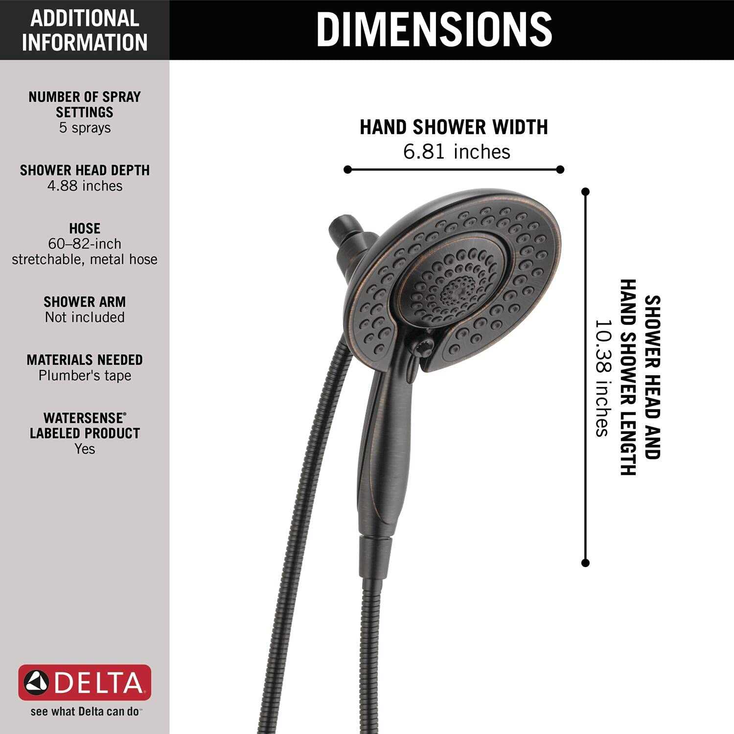 delta in2ition shower head parts diagram