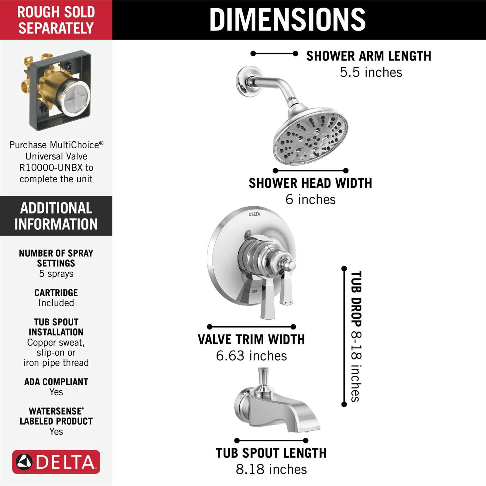 delta monitor shower faucet parts diagram