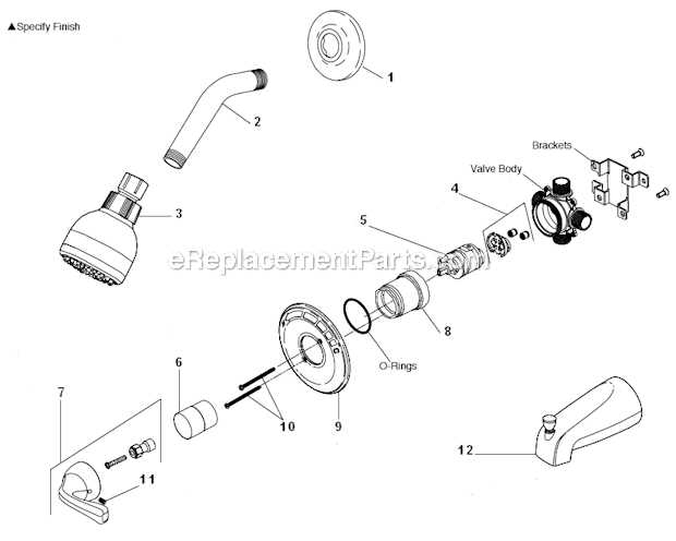 delta shower valve parts diagram