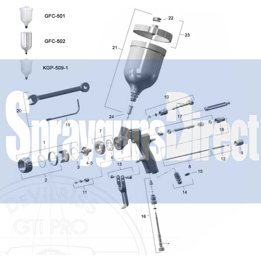 devilbiss gti pro lite parts diagram