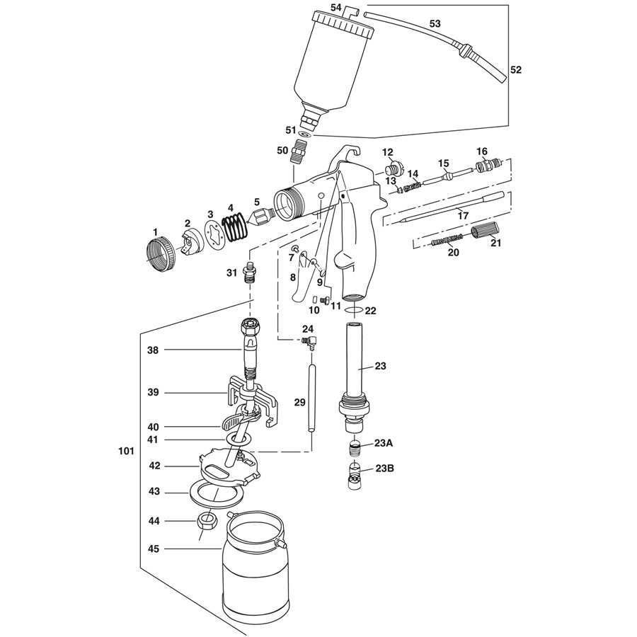 devilbiss spray gun parts diagram