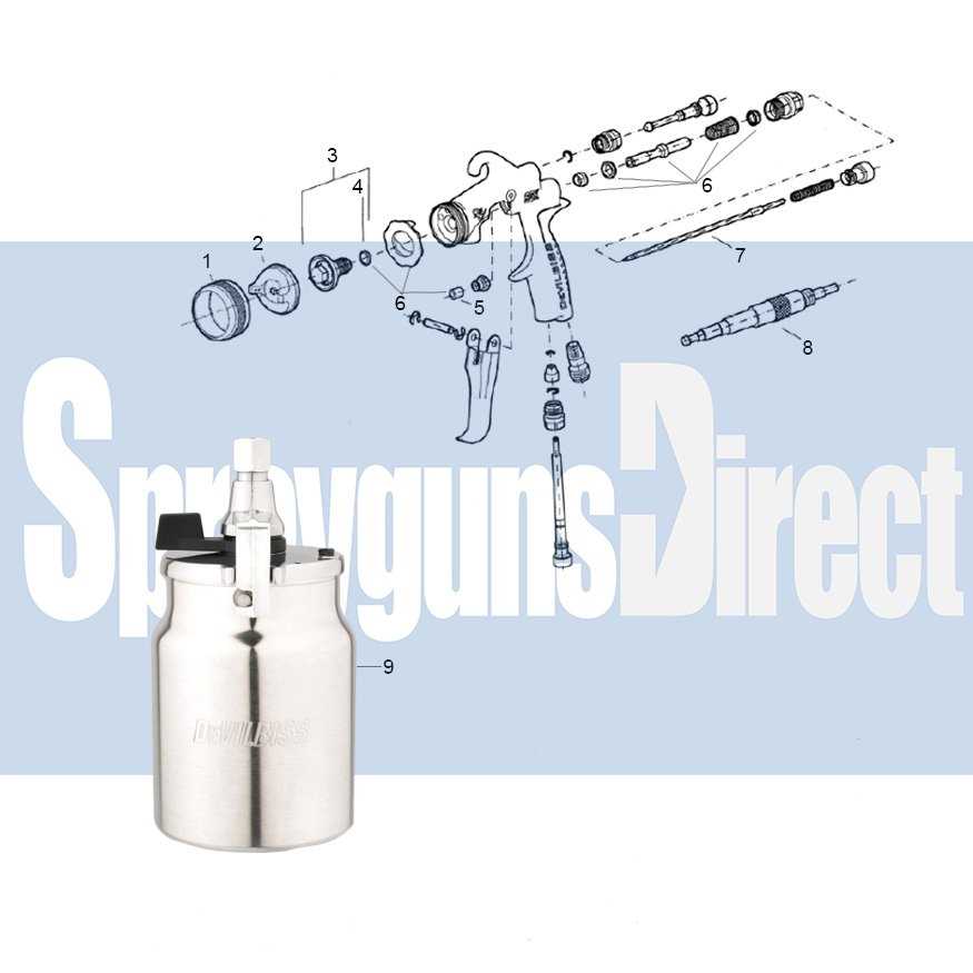 devilbiss spray gun parts diagram