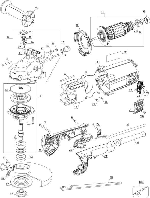 dewalt dw303 parts diagram