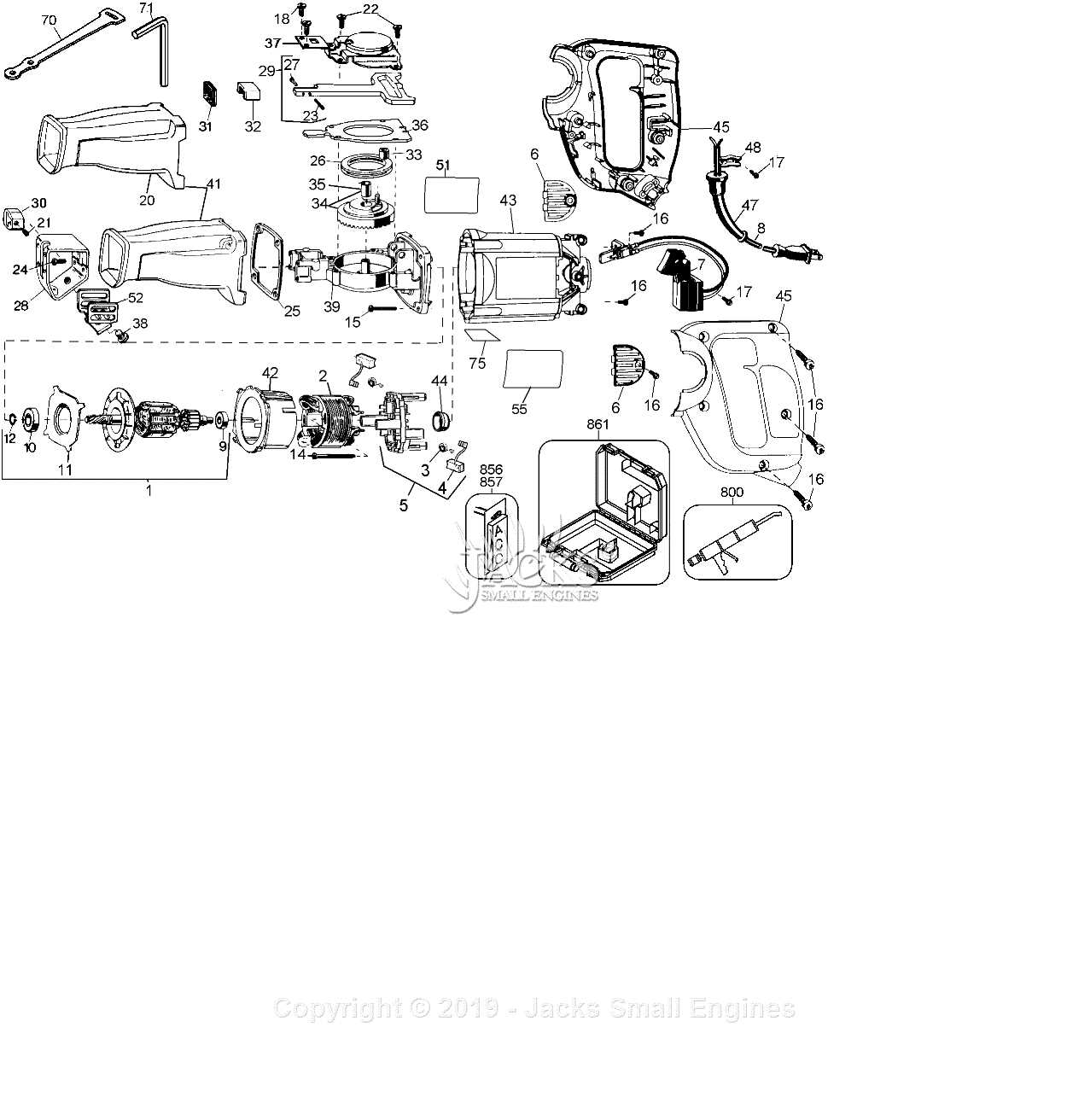 dewalt dw433 parts diagram