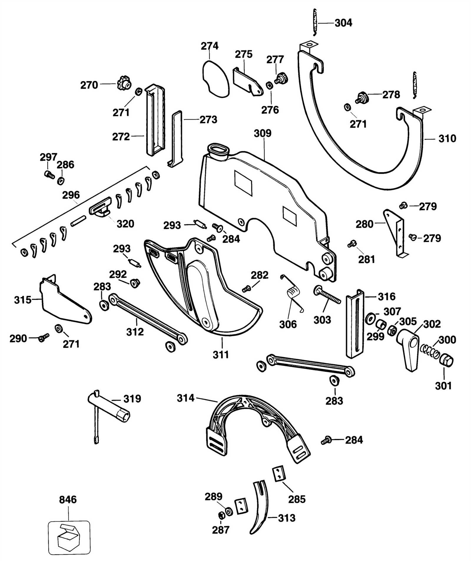 dewalt radial arm saw parts diagram