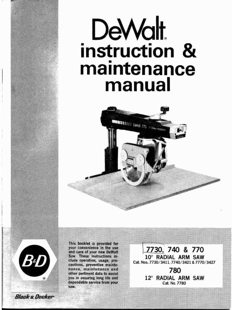 dewalt radial arm saw parts diagram