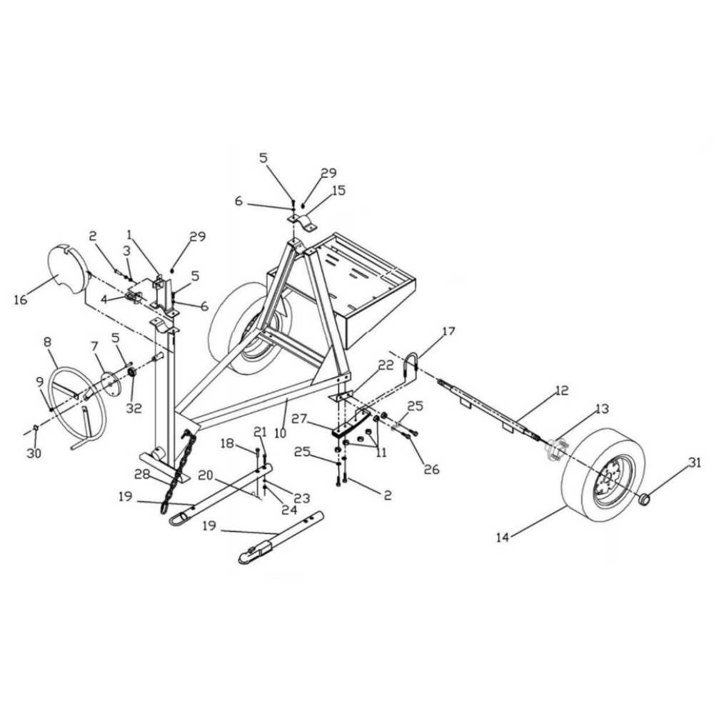 diagram concrete mixer parts