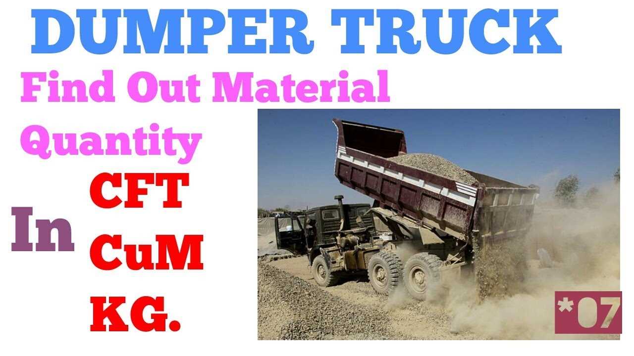 diagram dump truck body parts name