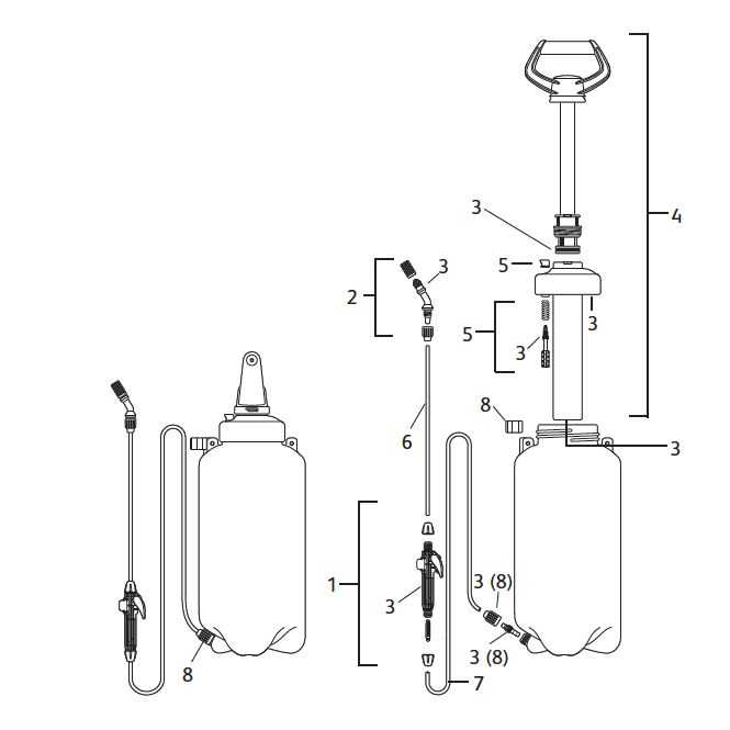 diagram knapsack sprayer parts