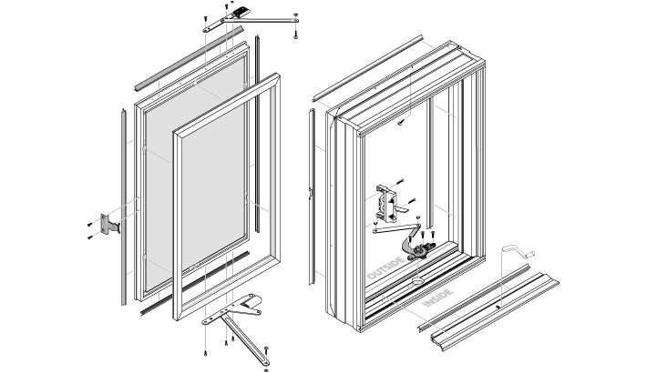 diagram of window parts