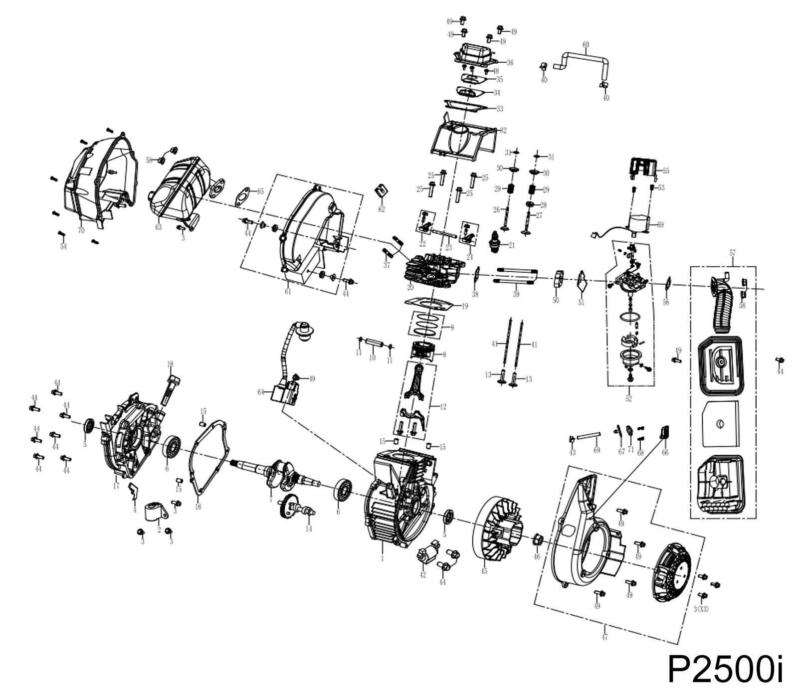 diagram parts of generator