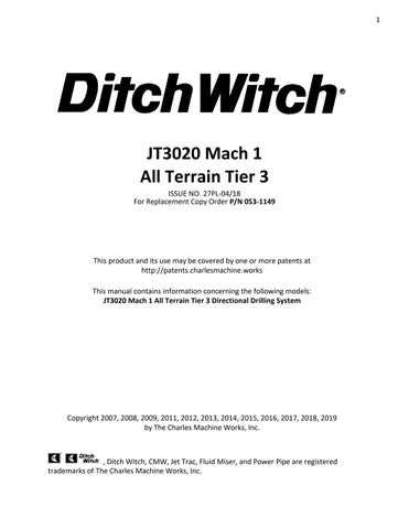 ditch witch 1330 parts diagram