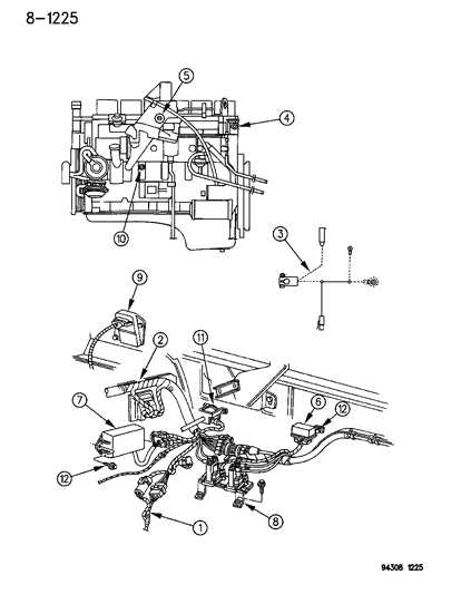 dodge front end parts diagram