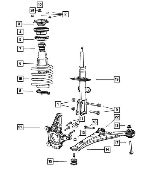 dodge front end parts diagram