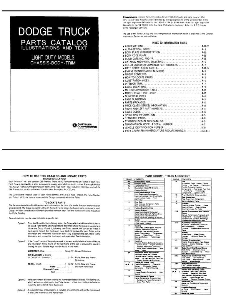 dodge parts diagram