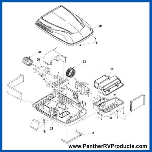 dometic brisk air 2 parts diagram