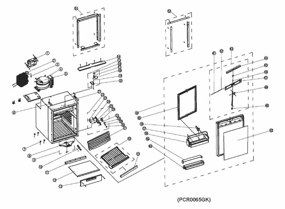 dometic fridge parts diagram