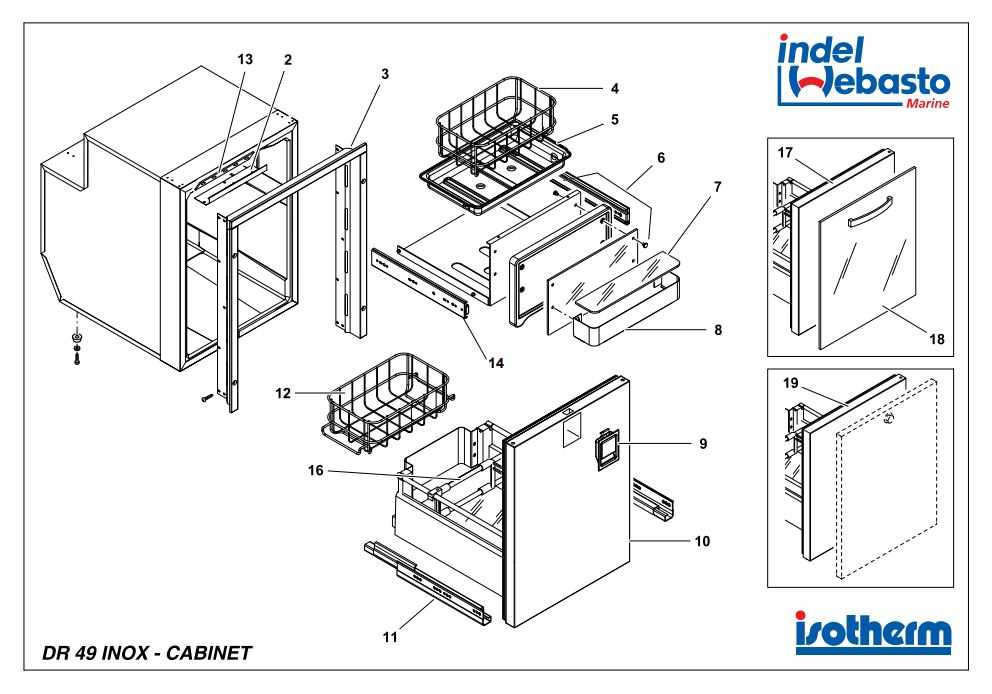 drawer parts diagram