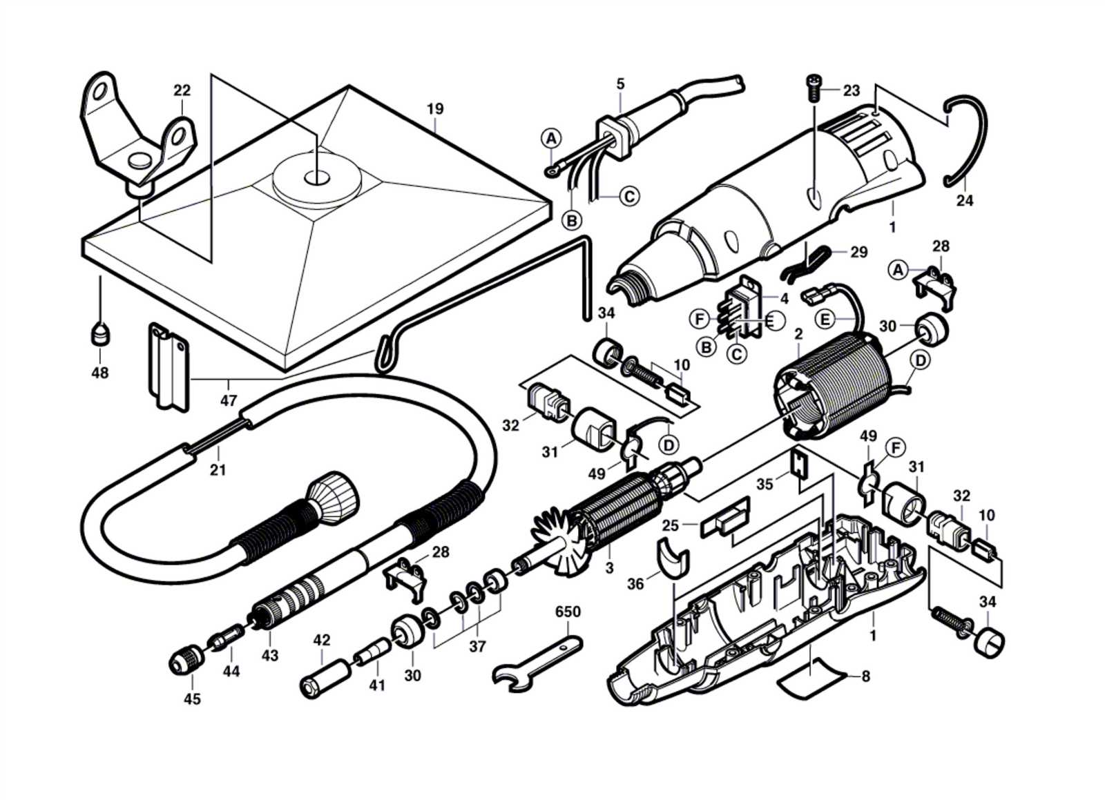 dremel 275 parts diagram