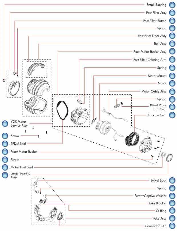 dyson animal vacuum parts diagram