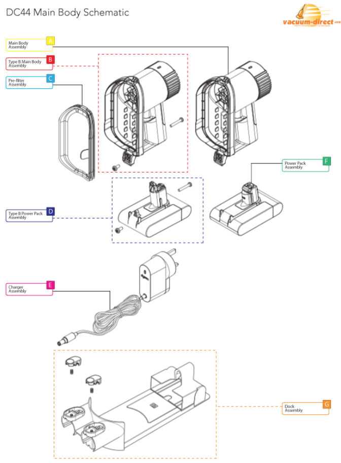 dyson animal vacuum parts diagram