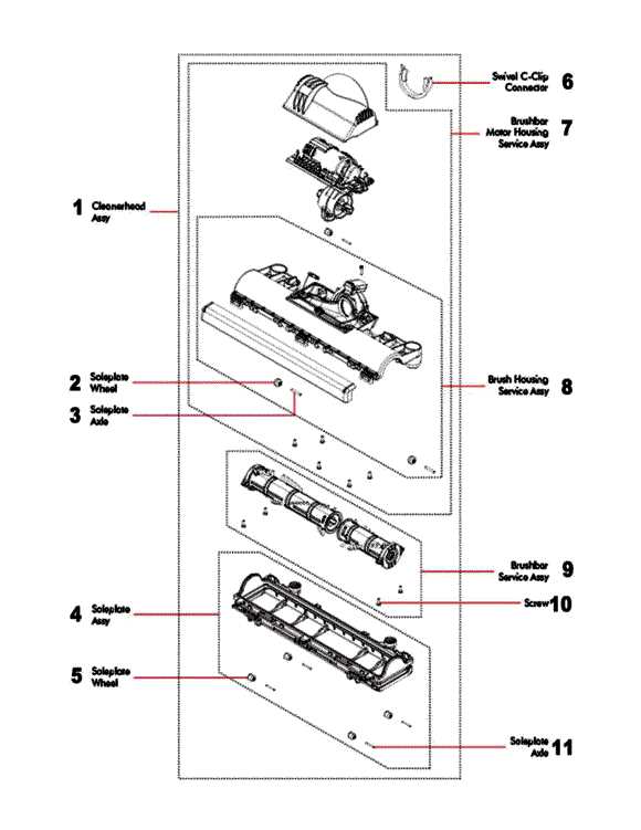 dyson ball multi floor 2 parts diagram