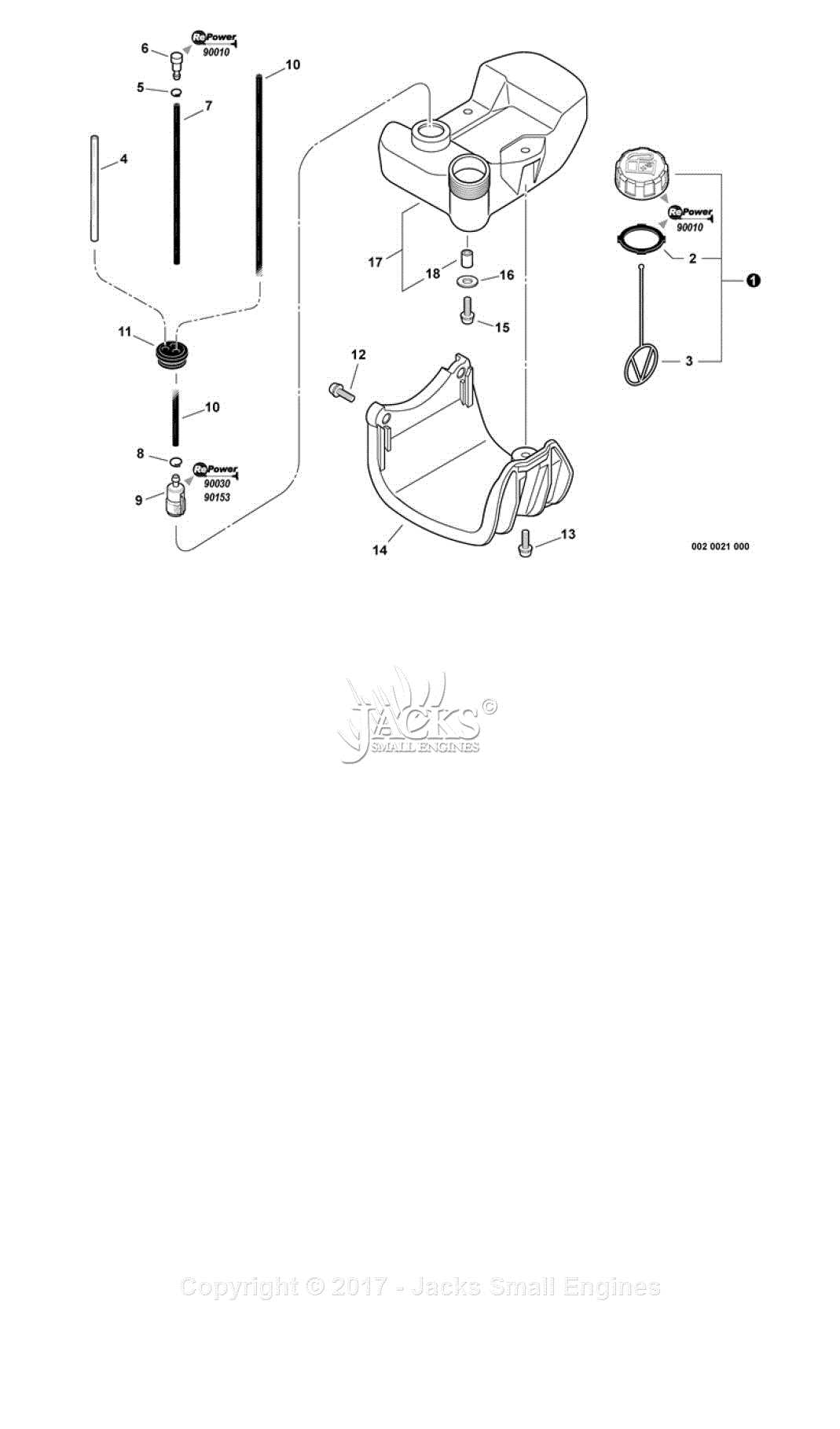 echo ppt 260 parts diagram