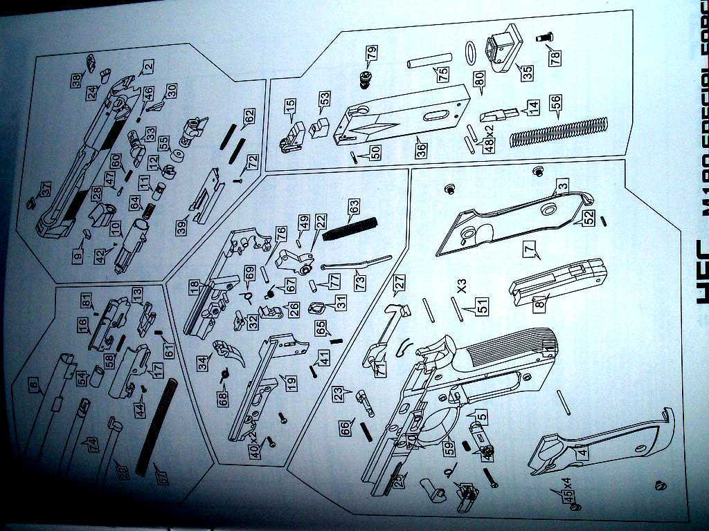 elite force 1911 parts diagram