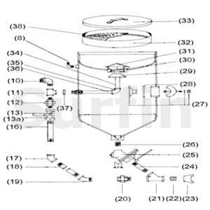 estate washer parts diagram