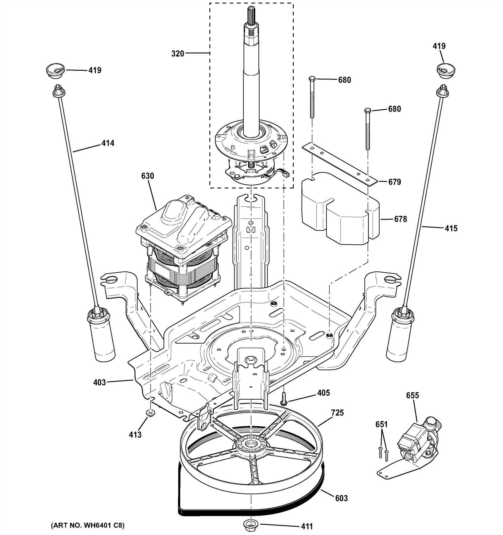 estate washer parts diagram