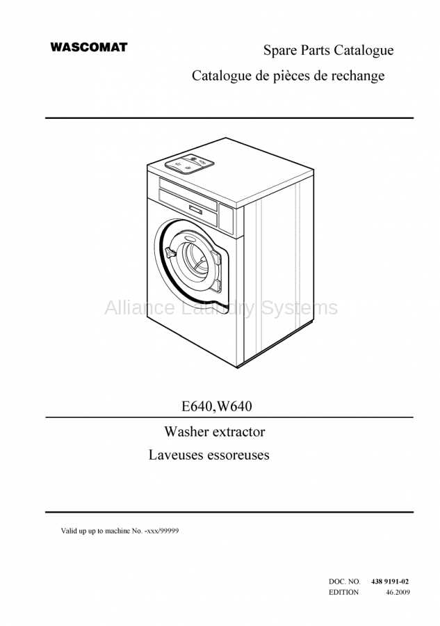 estate washer parts diagram