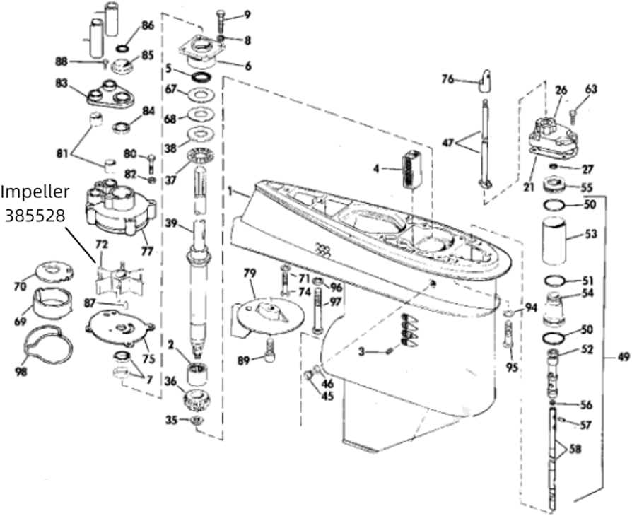 evinrude etec 115 parts diagram