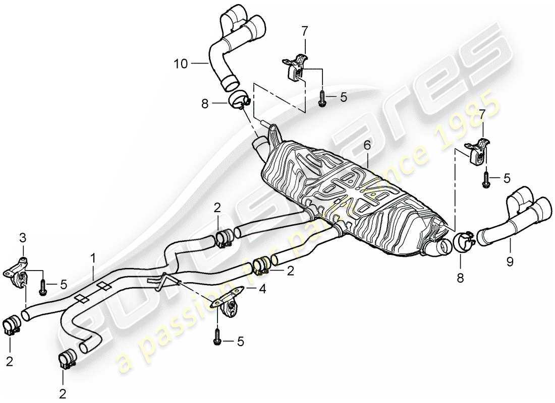 exhaust parts diagram