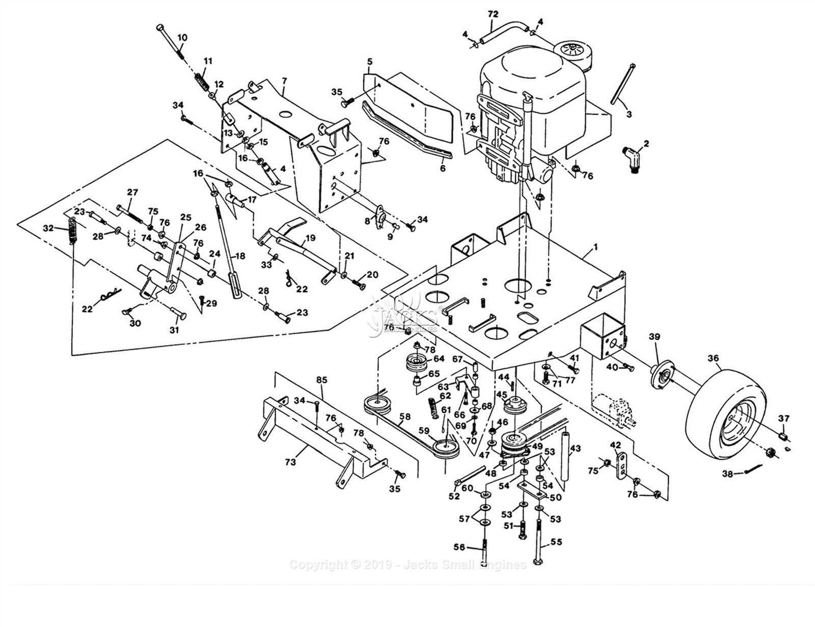 exmark 30 inch mower parts diagram