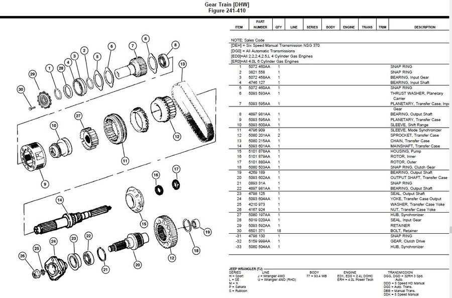 exploded view np246 transfer case parts diagram