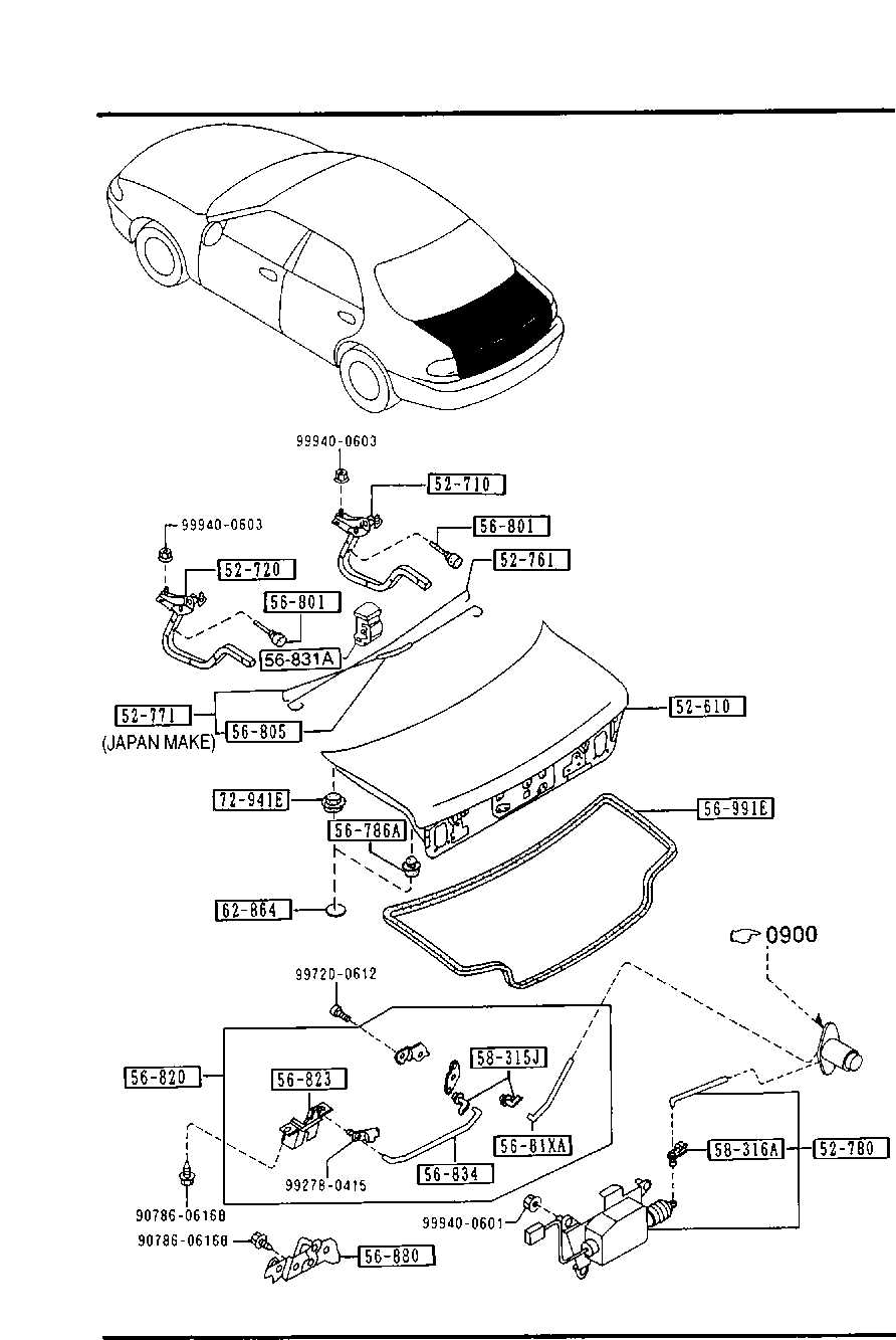 exterior car parts names with diagram