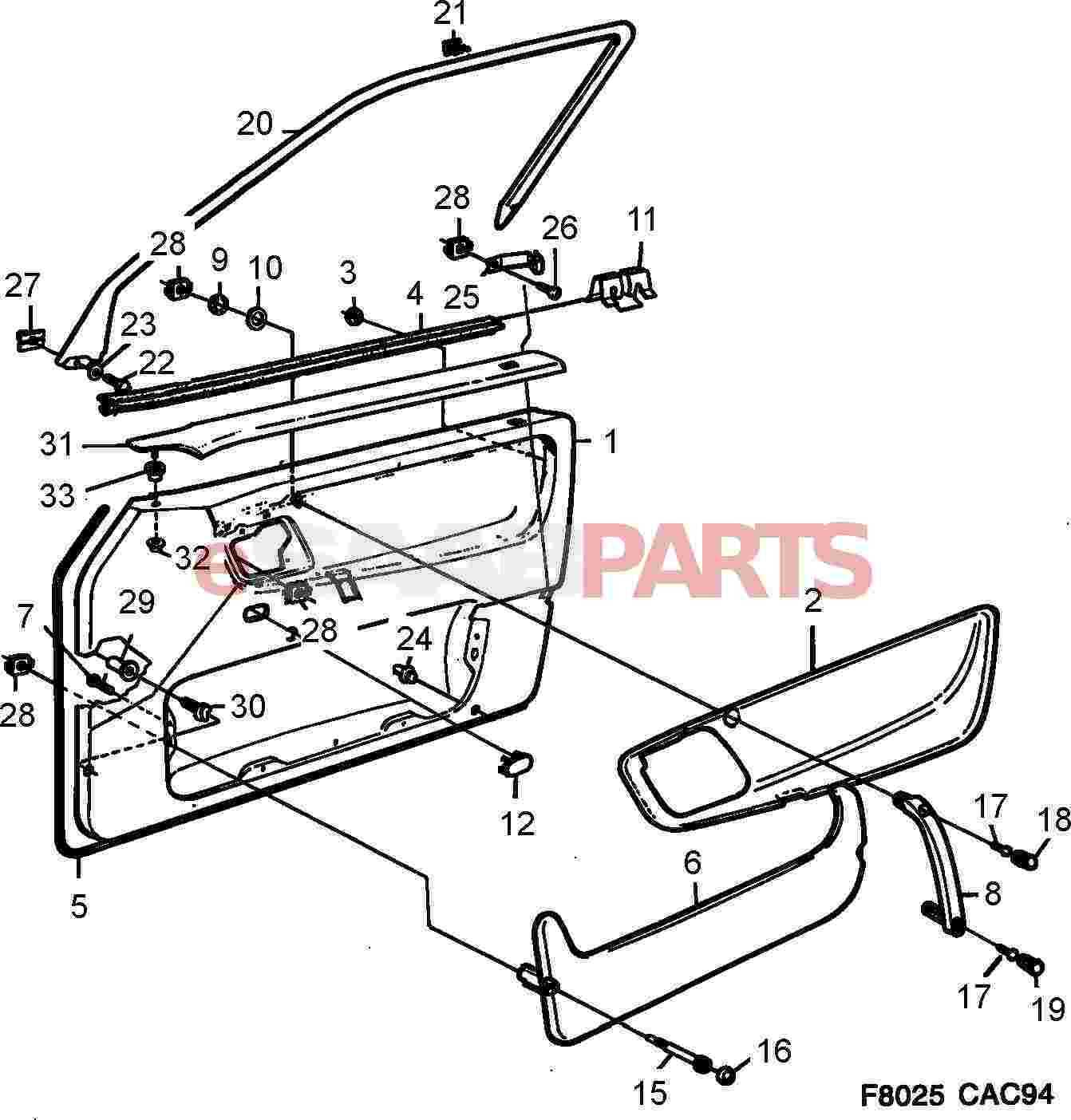 exterior door parts diagram