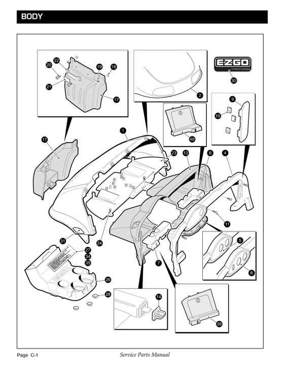 ez go golf cart parts diagram