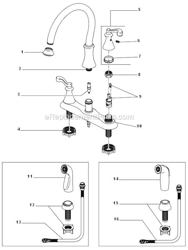 faucet handle parts diagram