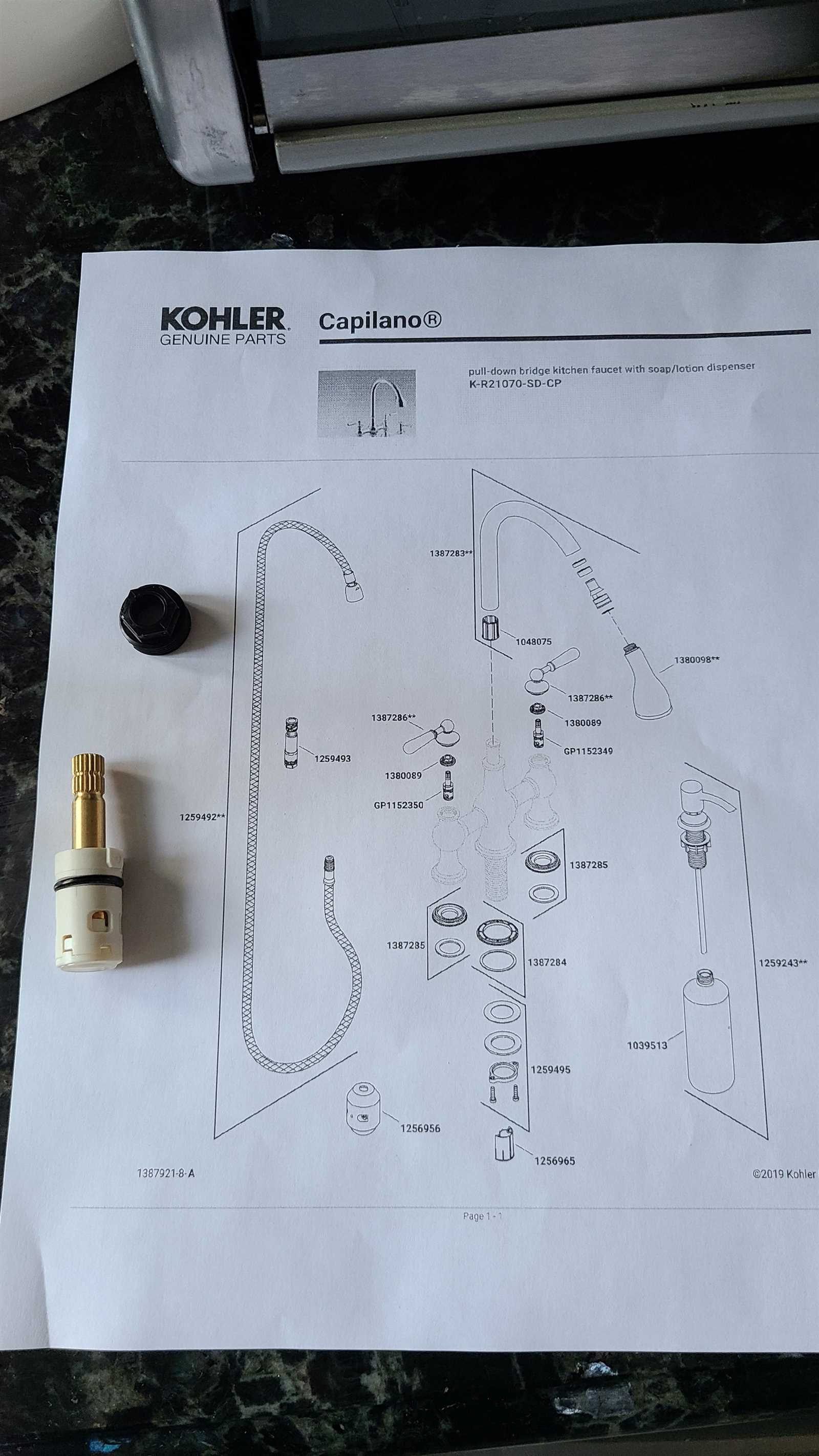 faucet parts diagram