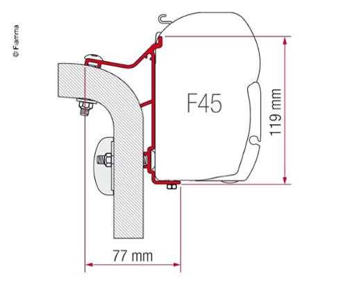 fiamma f45 awning spare parts diagram