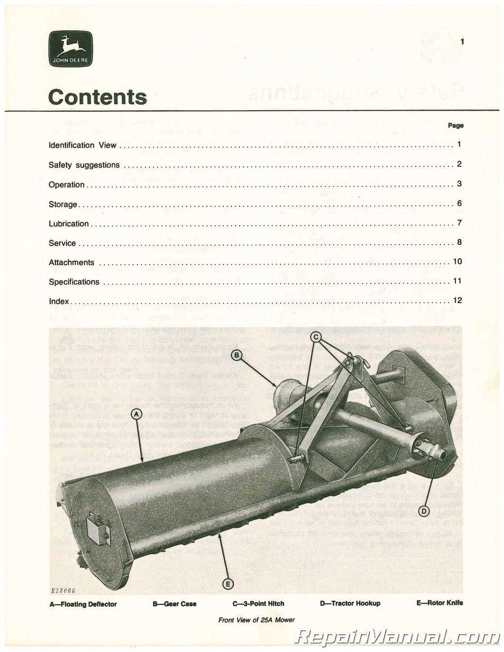 flail mower parts diagram