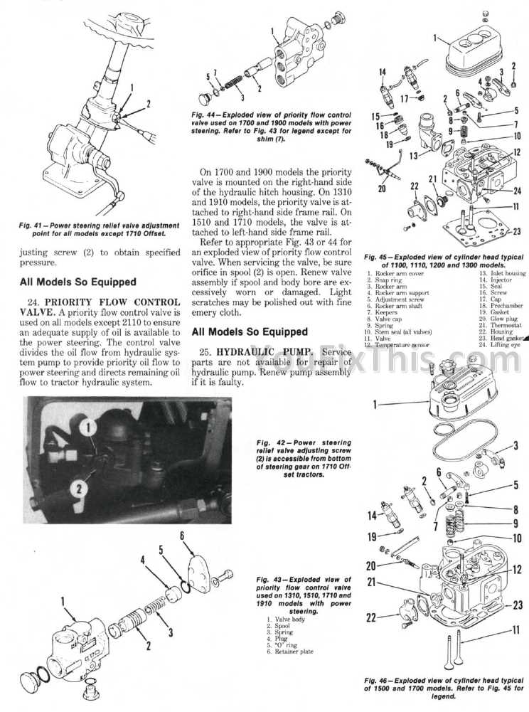 ford 1100 tractor parts diagram