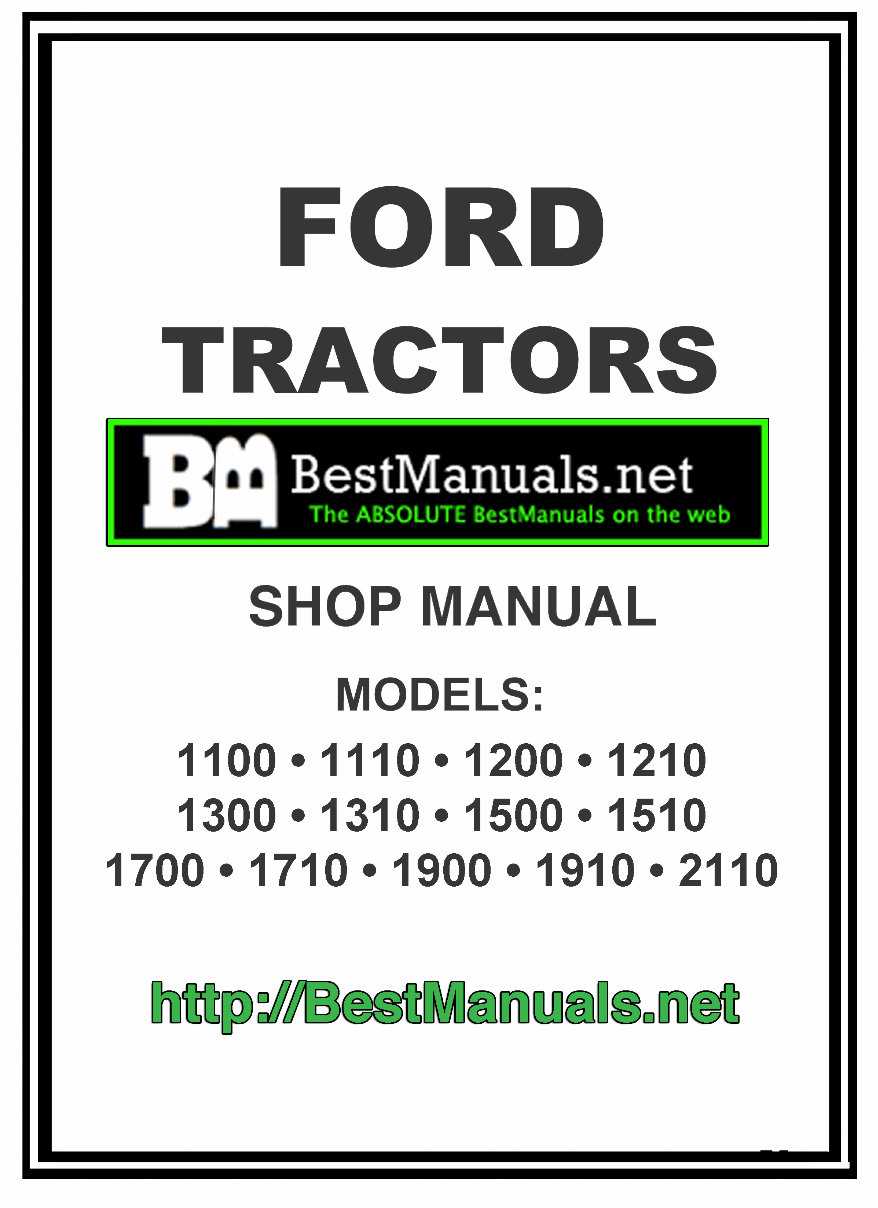 ford 1210 tractor parts diagram